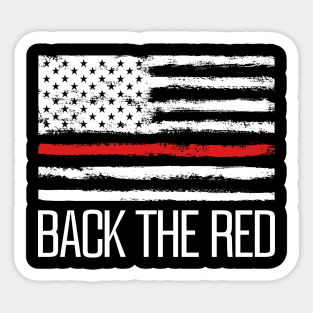 Thin Red Line - Fireman & Volunteer Firefighter Sticker